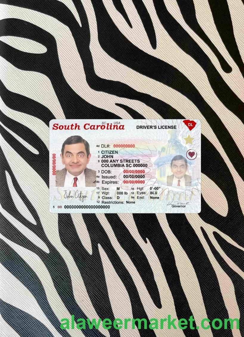 USA South Carolina state driving(2020 – present) photolook FRONT